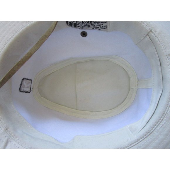 Men's Kodiak Rugged Outback Headwear Beige & Leather Strap - OS 100% Cotton NWT - Picture 14 of 16